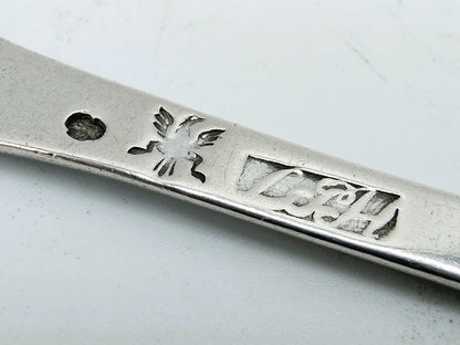 2 Zilveren lepels, L.P. Hackzell, Örebro, Zweden, ca. 1770