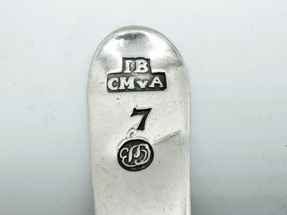 2 Zilveren lepels, L.P. Hackzell, Örebro, Zweden, ca. 1770