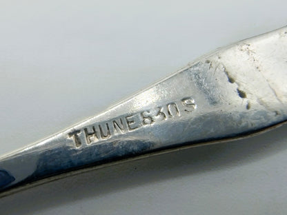 Zilveren zoutlepel, N.M. Thune, Oslo, Noorwegen, ca. 1960