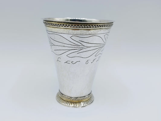 Zilveren huwelijksbeker, G. Henning, Stockholm, Zweden, 1756
