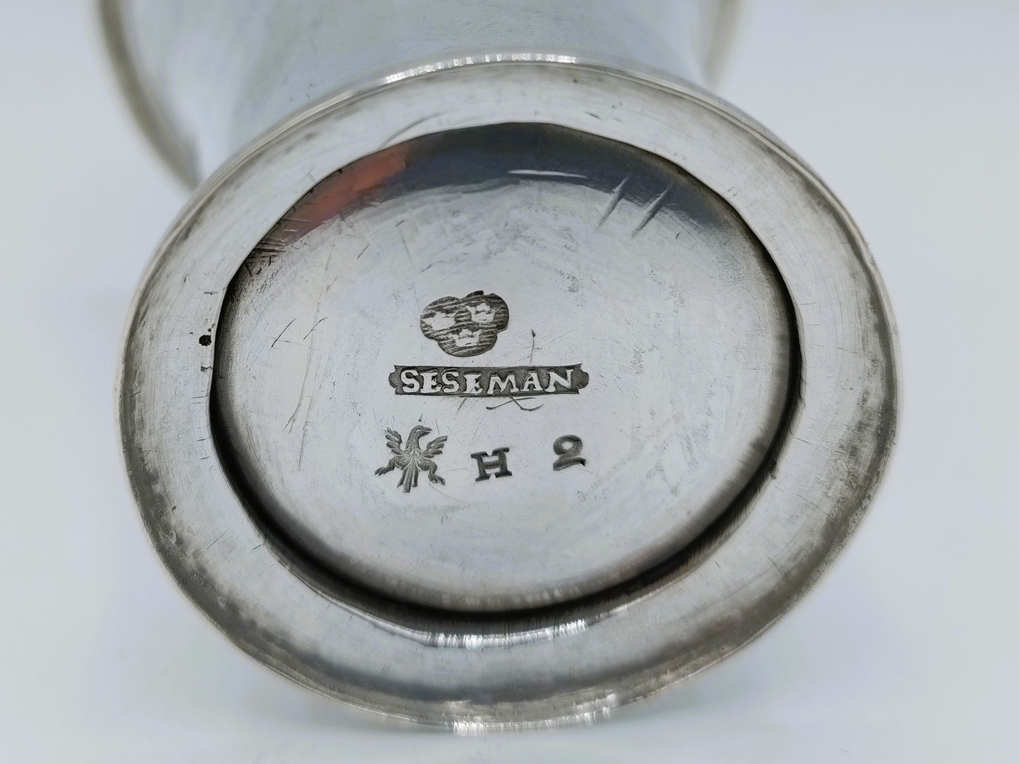 Silver cup, CF Seseman, Arboga, Sweden, 1790