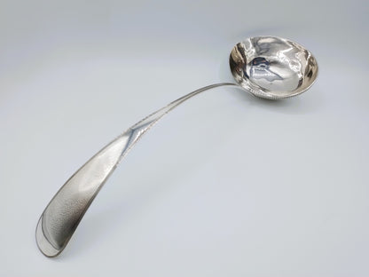 Zilveren soeplepel met parelrand, L. van Giffen, Groningen, 1820