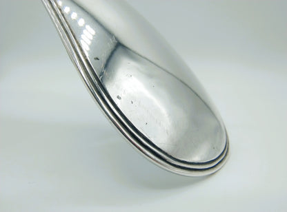 Zilveren soeplepel met parelrand, L. van Giffen, Groningen, 1820