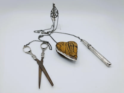 Silver chatelaine, L. van Gelderen, C. Hoogendoorn, Schoonhoven, ca. 1870