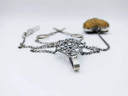 Silver chatelaine, L. van Gelderen, C. Hoogendoorn, Schoonhoven, ca. 1870