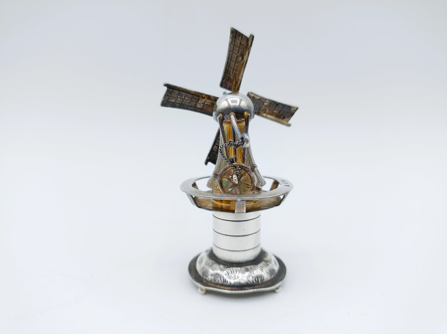 Zilveren miniatuur, molen, Schoonhoven, 1967