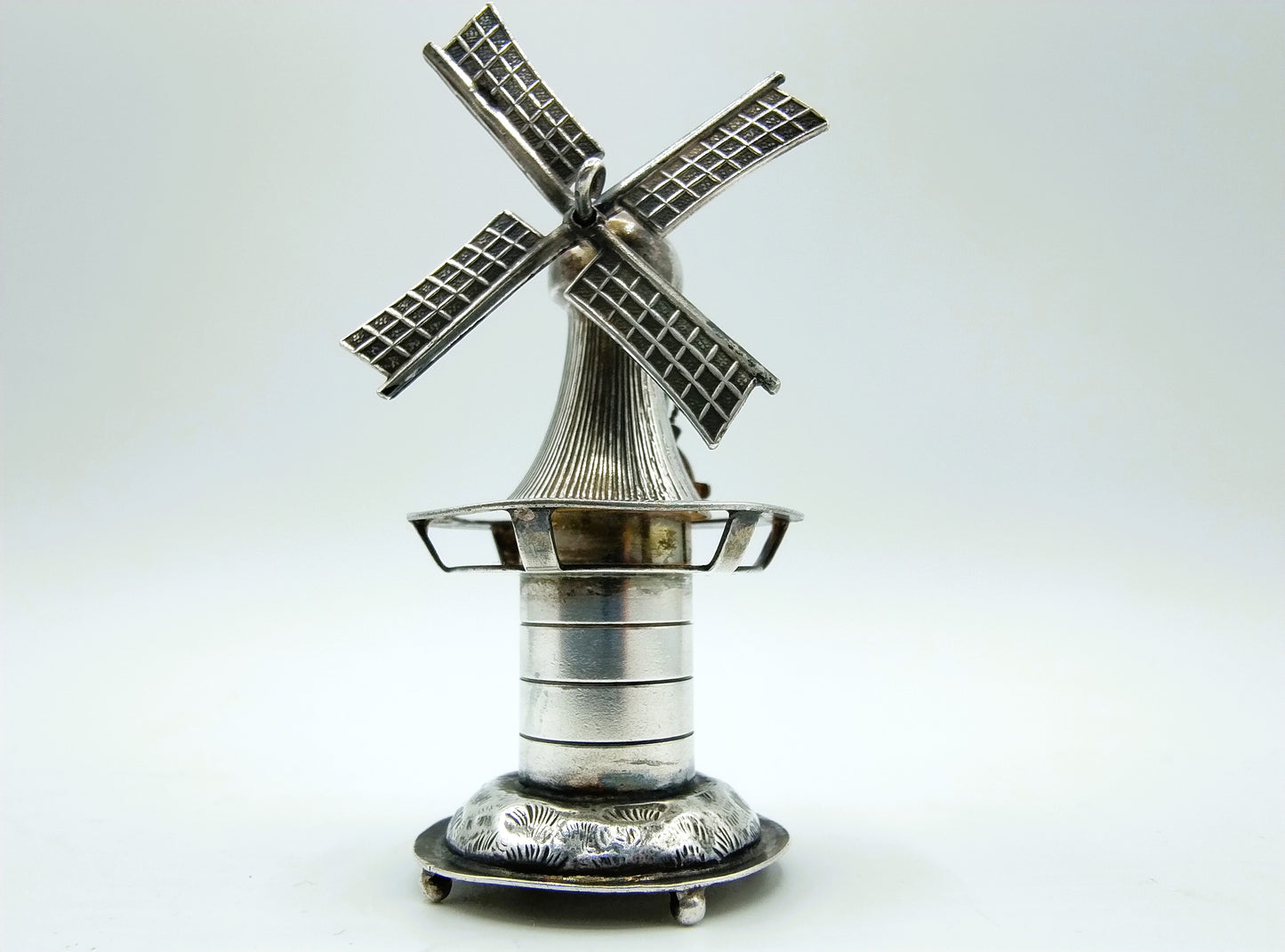 Zilveren miniatuur, molen, Schoonhoven, 1967