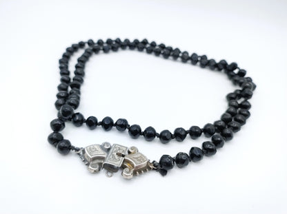 Gitten necklace with silver Bible clasp, 87 cm 