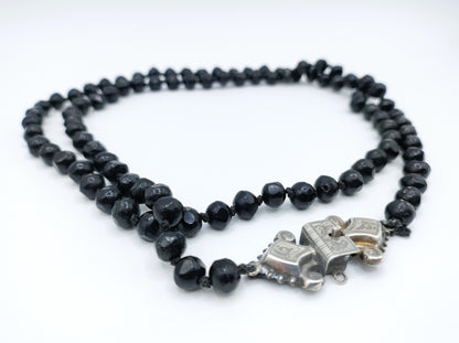 Gitten necklace with silver Bible clasp, 87 cm 