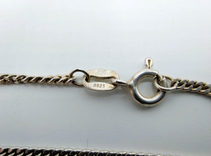 Zilveren ketting en oorbellen met bloedkoraal, 42 cm