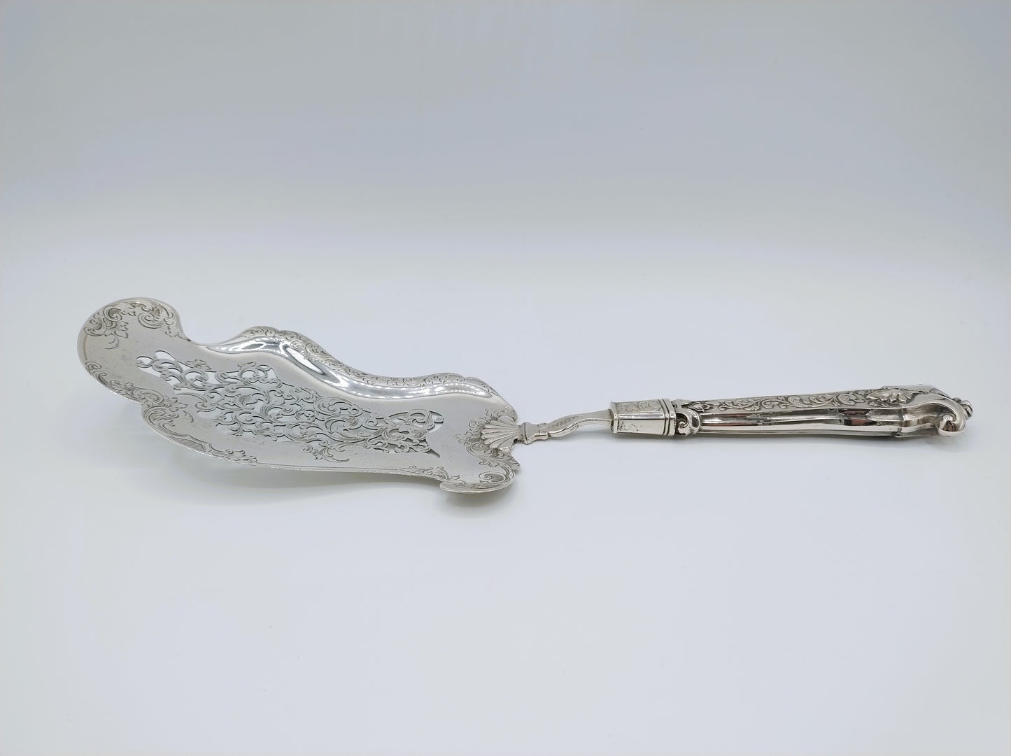 Zilveren visschep, J. van Wijk Jzn, Amsterdam, 1852