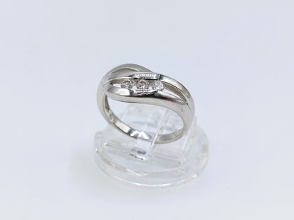 Silberring mit Zirkonia, 925, 18mm