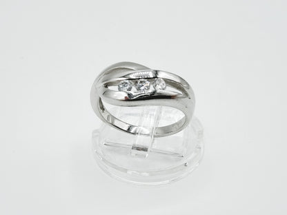 Silberring mit Zirkonia, 925, 18mm