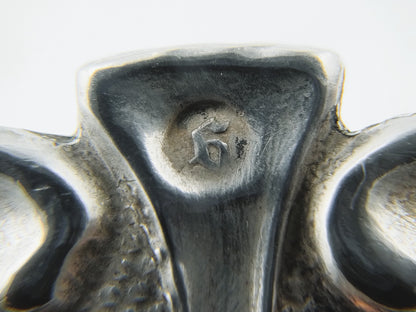 Zilveren bijbelslot broche, J. Kooiman, Schoonhoven, 1866