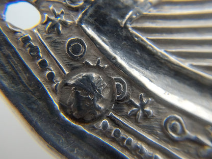 Silver Bible lock brooch, Schoonhoven, 19th century
