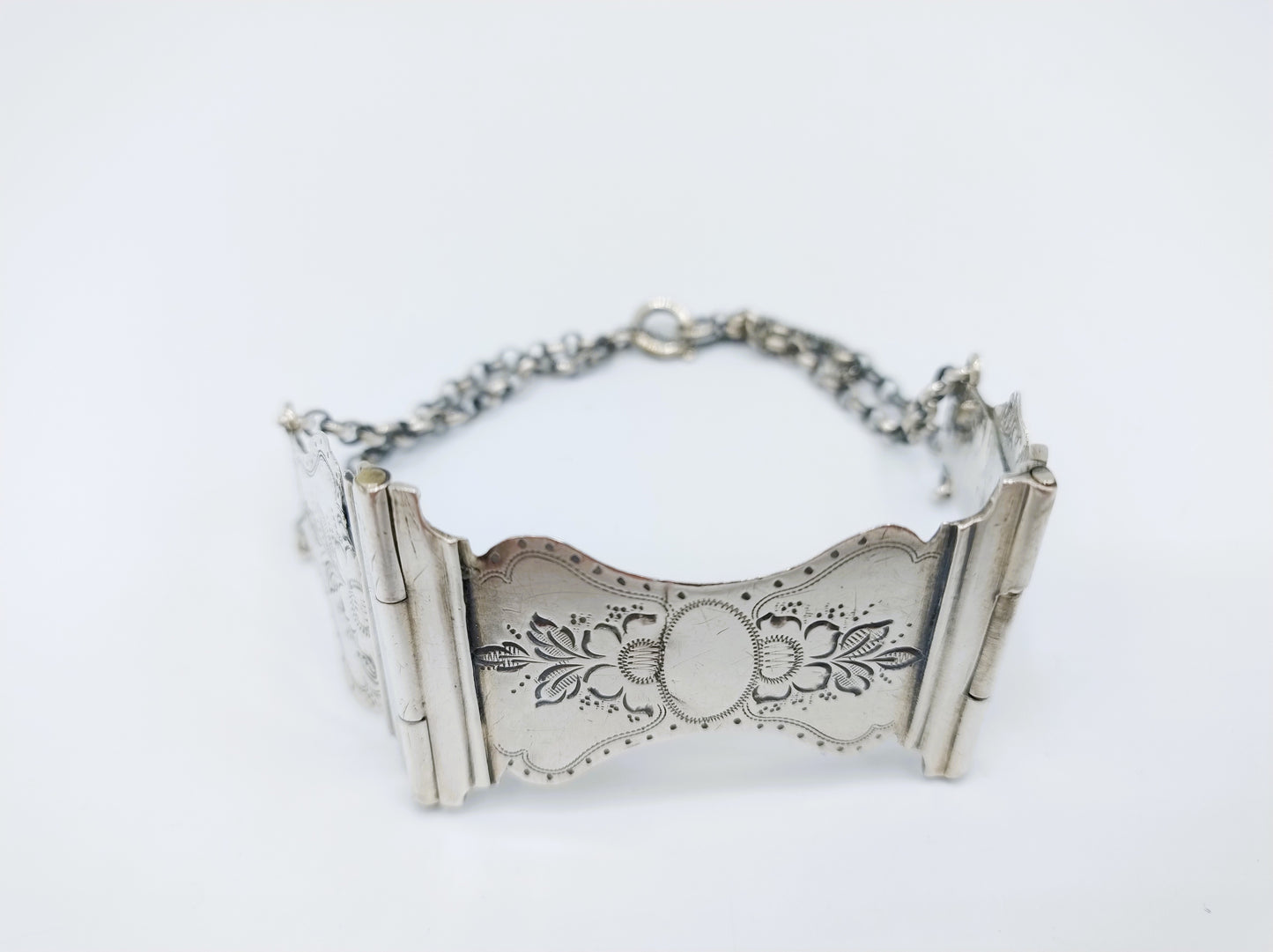 Silver Bible lock bracelet, J. Gaillard, Schoonhoven, 1874