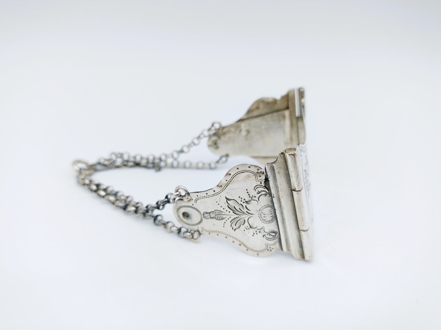 Silver Bible lock bracelet, J. Gaillard, Schoonhoven, 1874