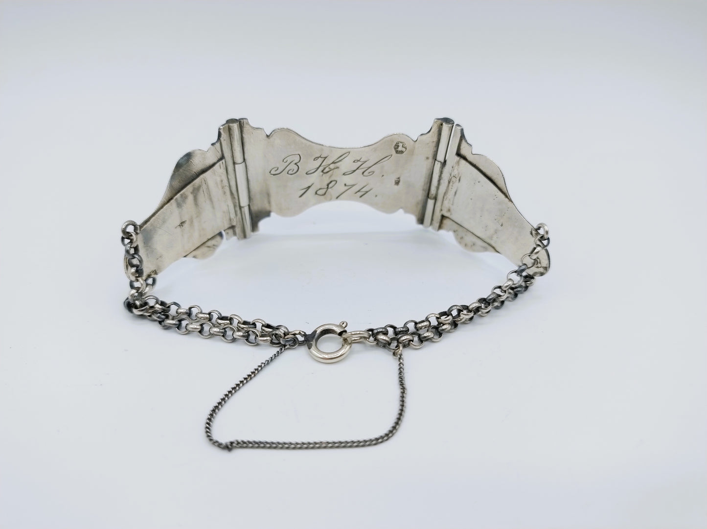 Silver Bible lock bracelet, J. Gaillard, Schoonhoven, 1874