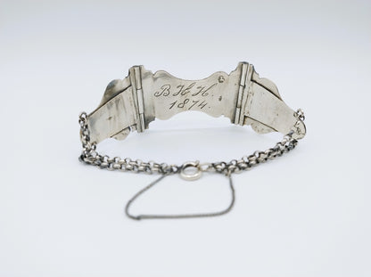 Silver Bible lock bracelet, J. Gaillard, Schoonhoven, 1874