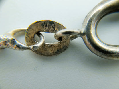 Silberkette mit Onyx-Anhänger, 40,5 cm