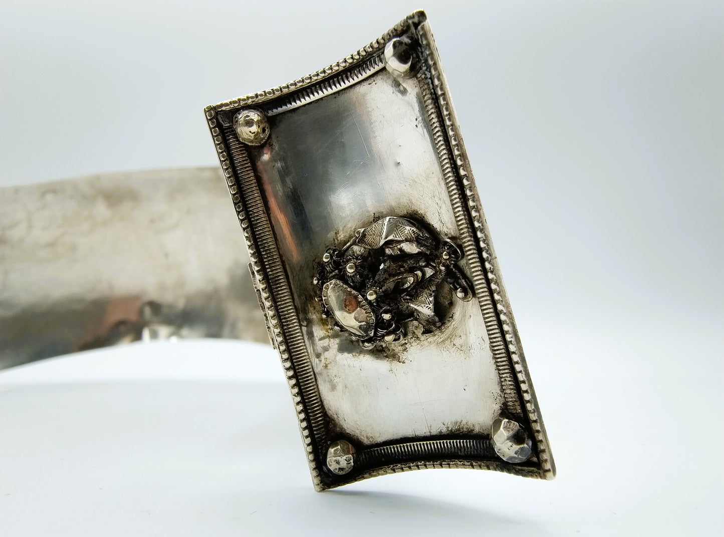 West Frisian silver ear iron, J. &amp; H. Bossert Gz, Alkmaar, 1863