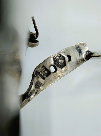 West Frisian silver ear iron, J. &amp; H. Bossert Gz, Alkmaar, 1863