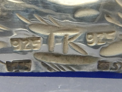 Zilveren vikingschip in display, 925