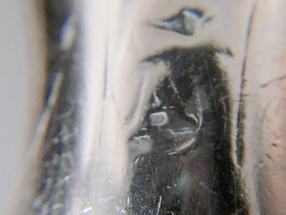 Zilveren mesheft met originele stalen lemmet, 18e eeuws