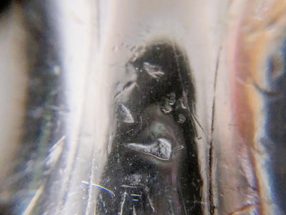 Zilveren mesheft met originele stalen lemmet, 18e eeuws