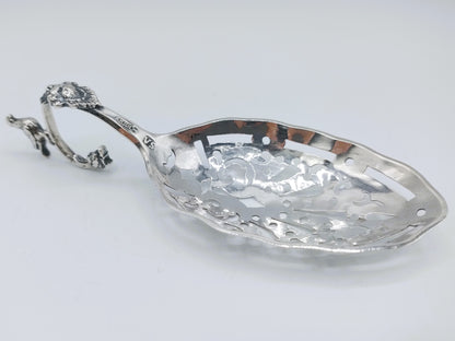 Zilveren suikerstrooilepel, J.V. Schmidt, Amsterdam, 1793