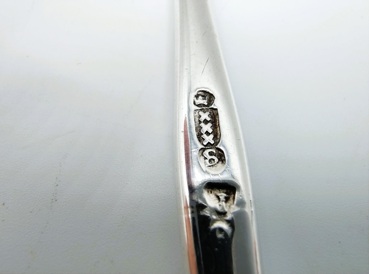 Zilveren mergboor, J.D. Pont, Amsterdam, 1752