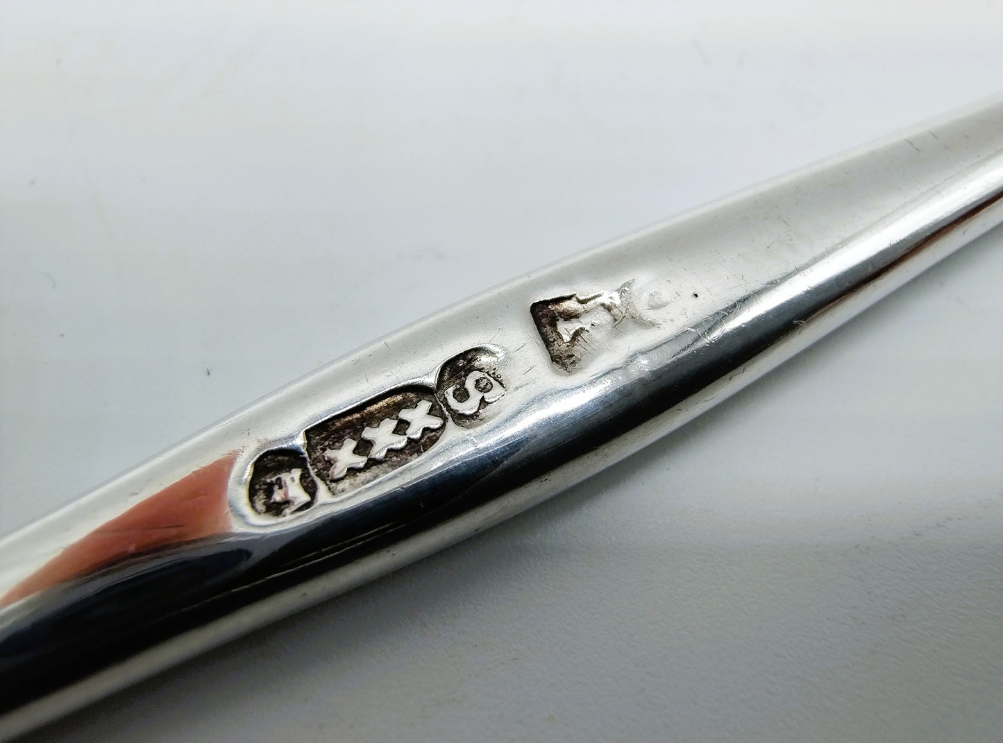 Zilveren mergboor, J.D. Pont, Amsterdam, 1752