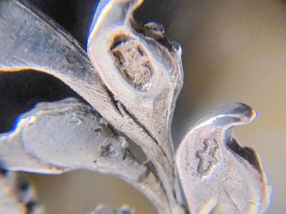 Zilveren veerbroche bezet met ca. 25 roosdiamanten, 19e eeuws