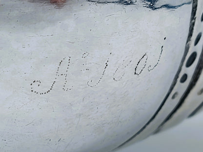 Zilveren brandewijnkom, G. J. Schuurman, Zwolle, 1801