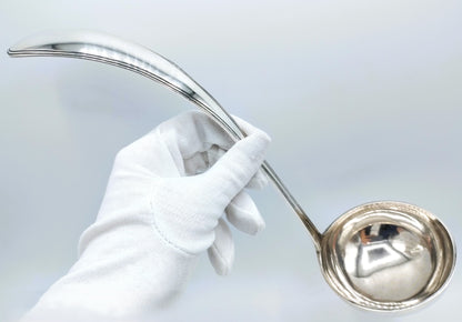 Zilveren soeplepel, T.L. Uriot & Zn, Amsterdam, 1886