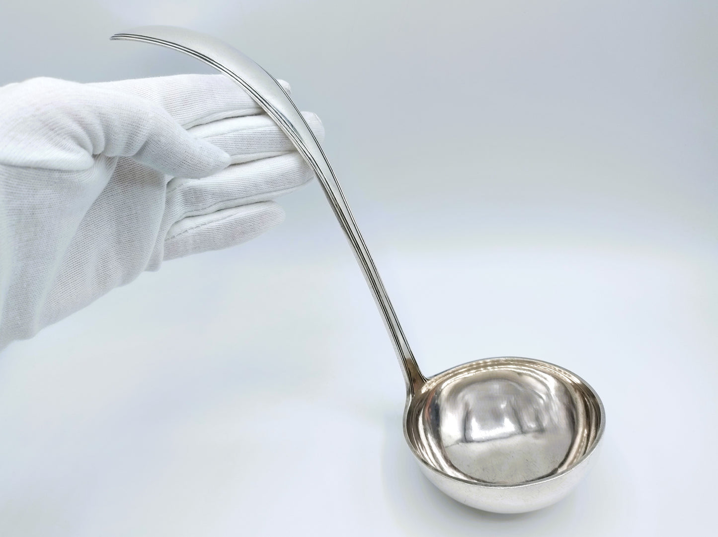 Zilveren soeplepel, T.L. Uriot & Zn, Amsterdam, 1886