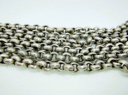 Zilveren schaar aan jasseron ketting, I.P.A. van Dieren, Kampen, ca. 1840