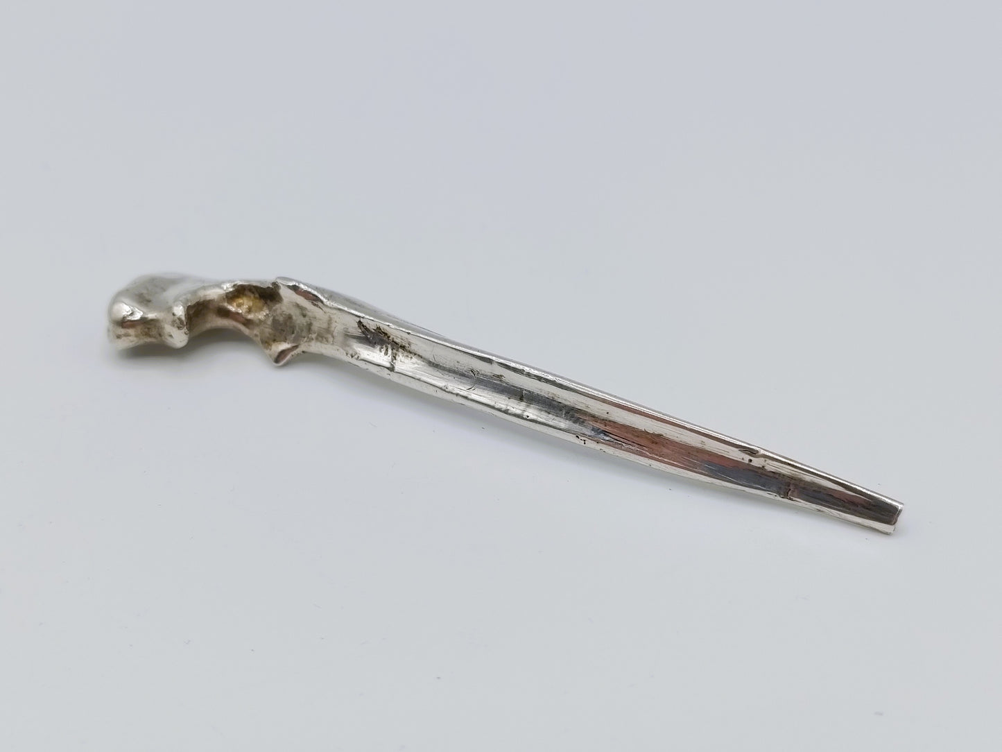 Zilveren pijpenwroeter, hazesprong, L.T. Spannenburg, Joure, ca. 1840