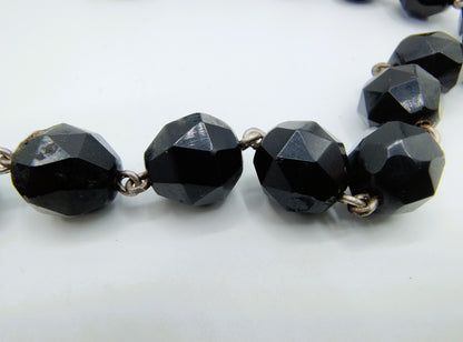 Gitten necklace with a silver ball clasp, 73.5 cm