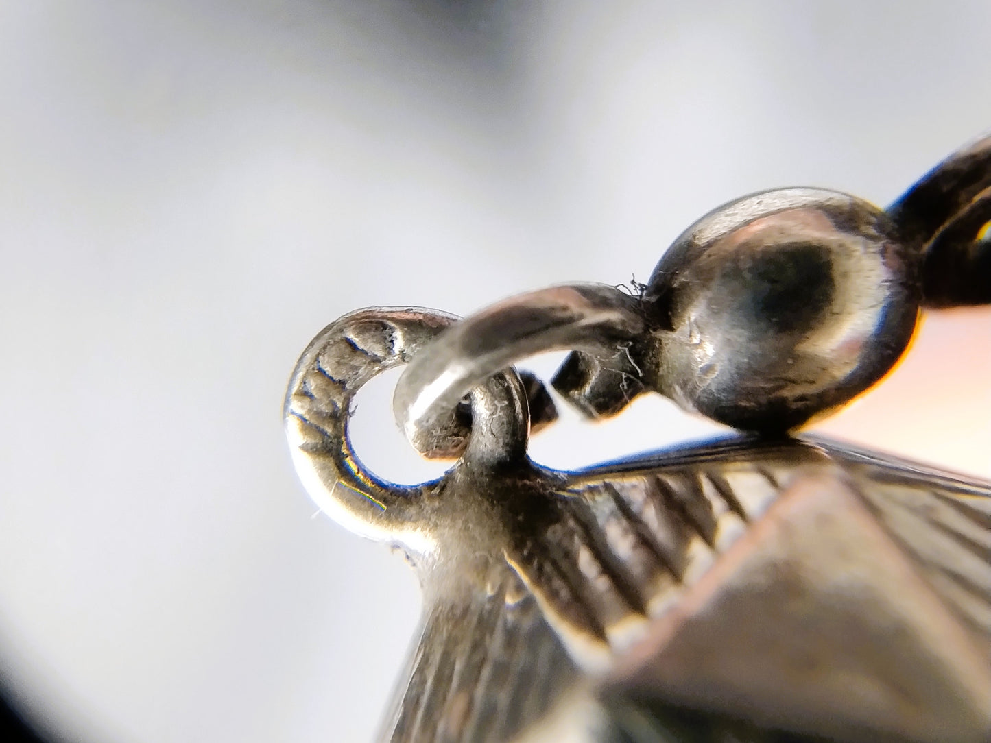 Gitten necklace with a silver ball clasp, 73.5 cm