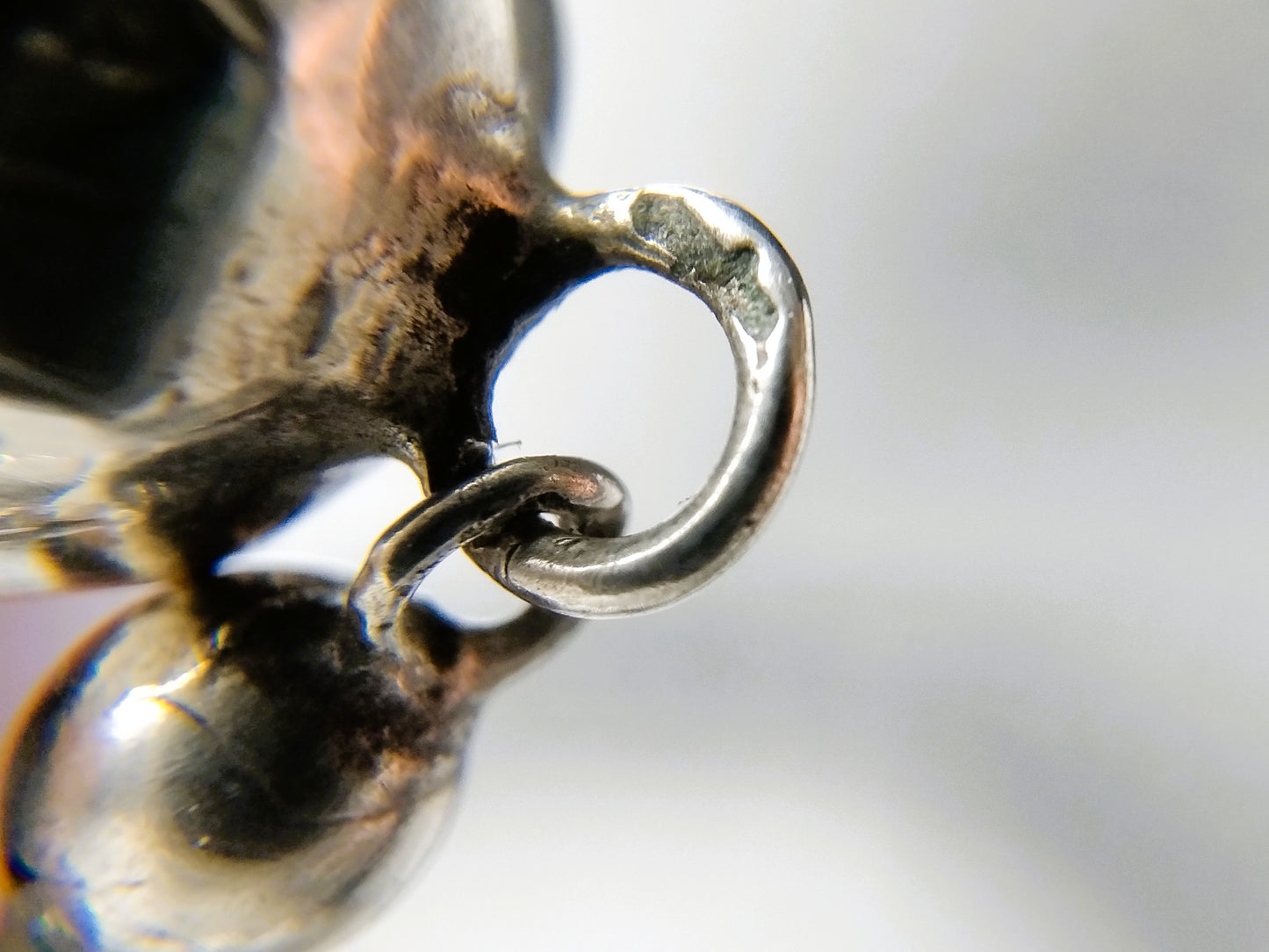 Gitten ketting met een zilveren bolslot, A. de Groot, Schoonhoven, 55,5 cm