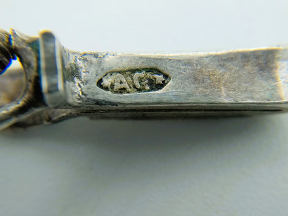 Gitten ketting met een zilveren bolslot, A. de Groot, Schoonhoven, 55,5 cm