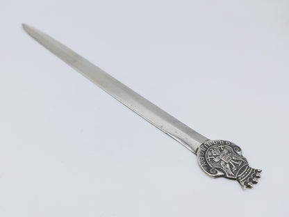 Zilveren brievenopener, Fa. Gerritsen, van Kempen, Zeist.