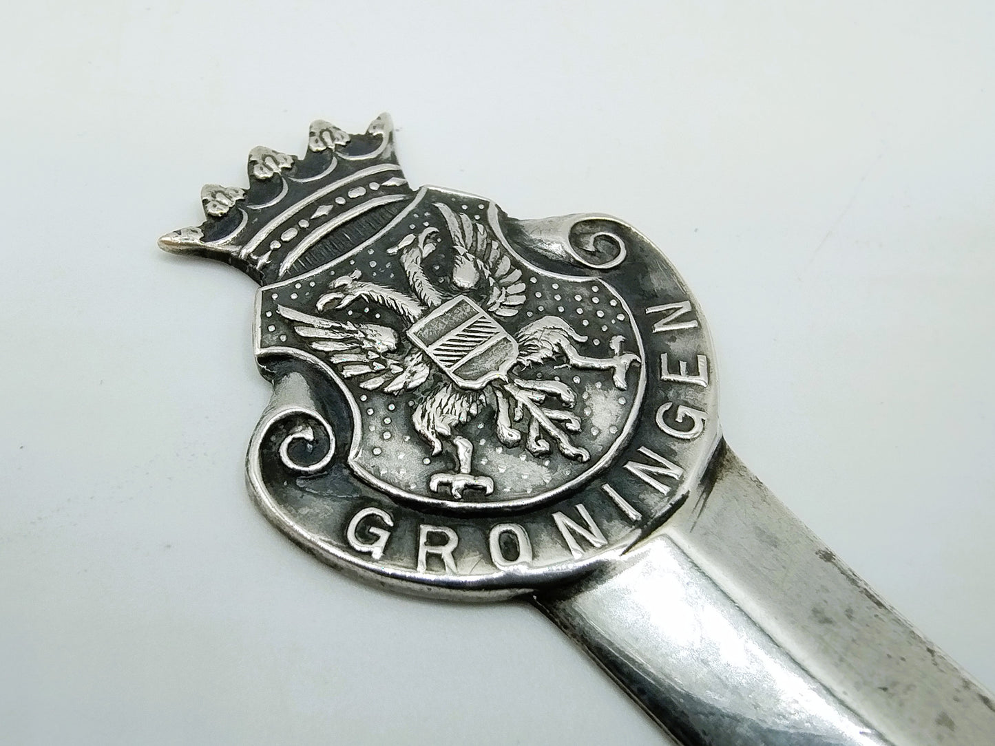 Zilveren brievenopener, Fa. Gerritsen, van Kempen, Zeist.