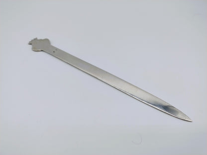 Zilveren brievenopener, Fa. Gerritsen, van Kempen, Zeist.