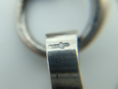 Zilveren heren chatelaine, Fa. Niekerk, Schoonhoven, 87 cm.