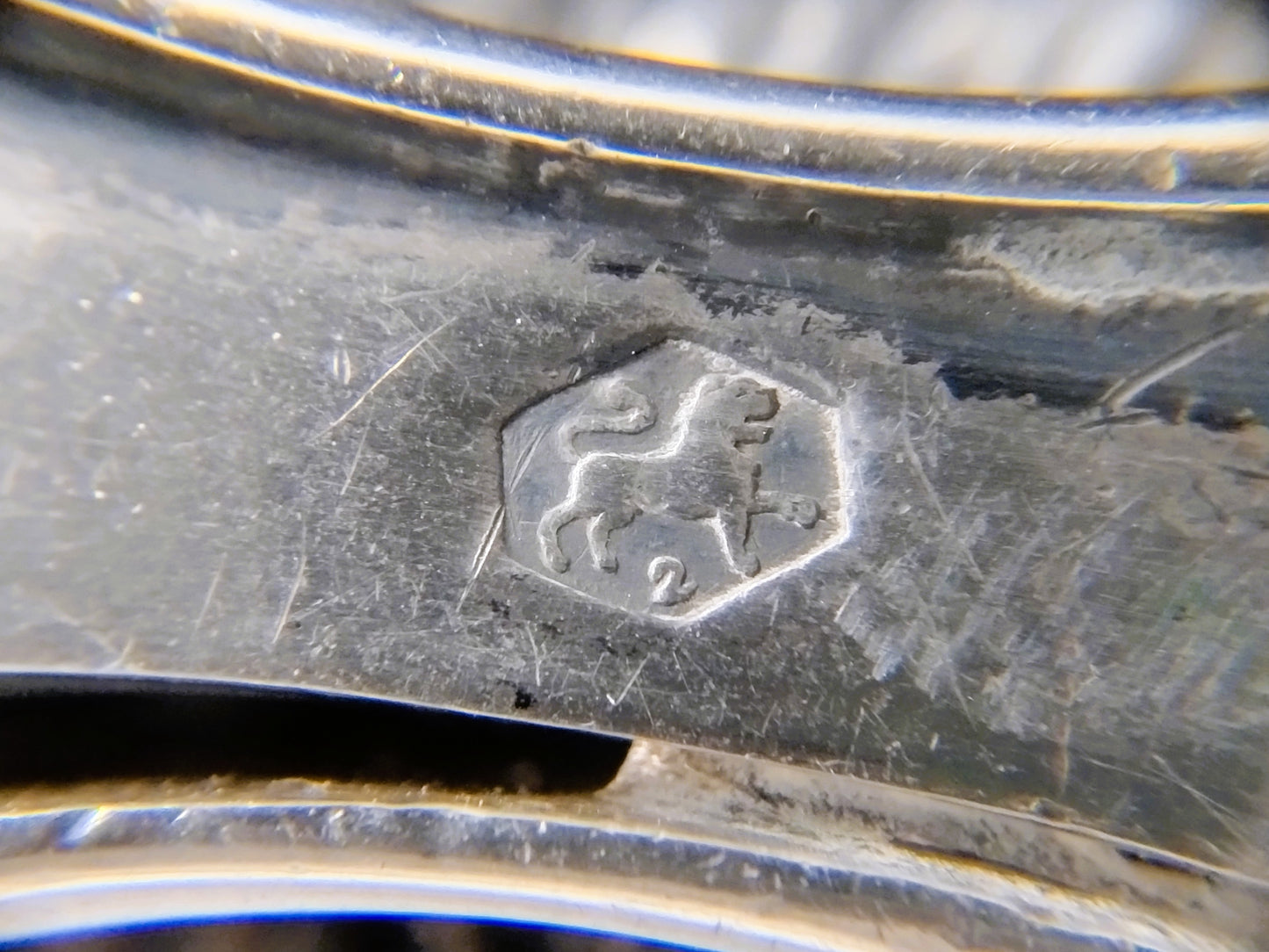 Silver purse clasp, FE Held, Amsterdam, 1835