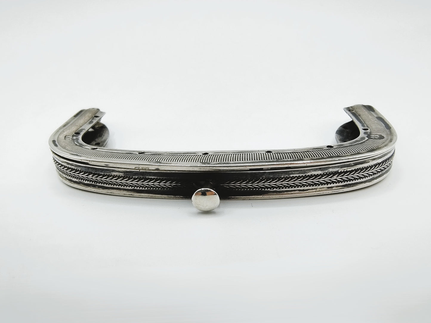 Silver purse clasp, N. van der Hoeven, Rotterdam, 1844