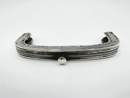 Silver purse clasp, N. van der Hoeven, Rotterdam, 1844