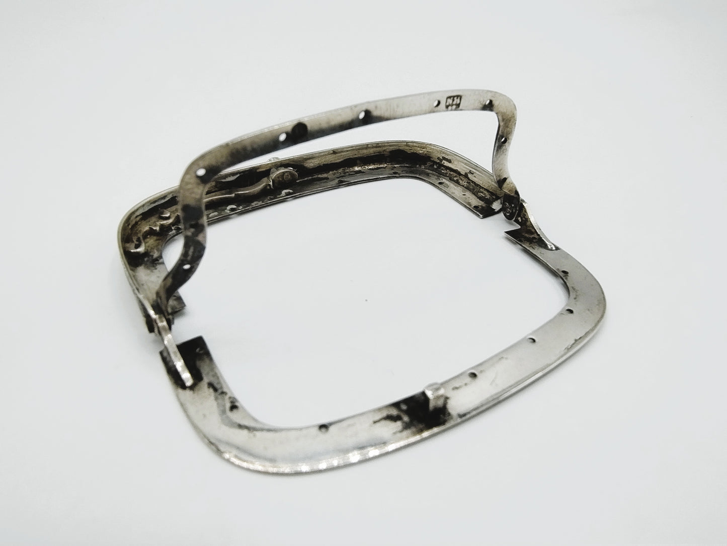 Silver purse clasp, N. van der Hoeven, Rotterdam, 1844